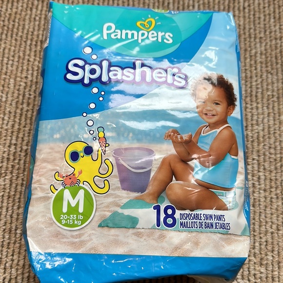 NWT Pampers Splashers Medium swim diapers - Picture 3 of 3